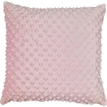 Povlečení 4sleep Povlak na polštář 40 × 40 na zip Minky růžový