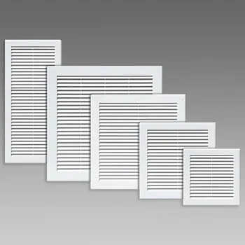 Větrací mřížka DEN BRAVEN Mřížka větrací se síťovinou 200x200 hnědá VE1107