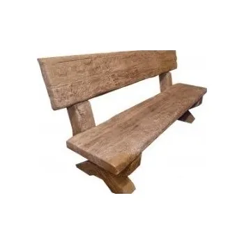 Zahradní lavice DITON LINIE DŘEVA Lavice s opěradlem DUB tmavý 180/70/86cm