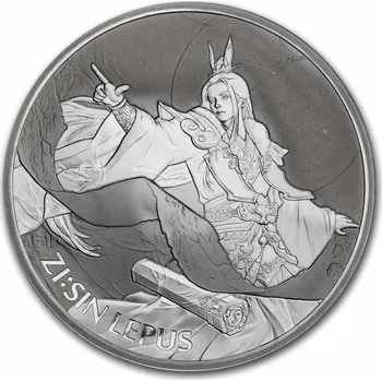 KOMSCO Stříbrná mince ZI:SIN Lepus 1 Oz 2023 Jižní Korea BU