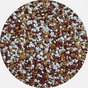 Kamenný koberec DEN BRAVEN Tekutá podlaha - kamenivo červenohnědá-bílá-okrová bal 15,91kg