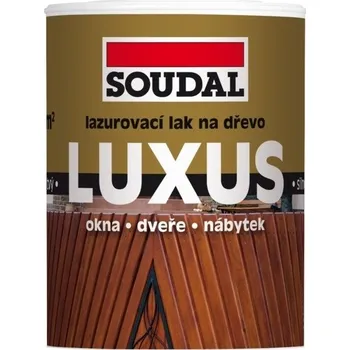 barva a nátěr na dřevo SOUDAL Lazurovací lak na dřevo LUXUS mahagon 2,5l