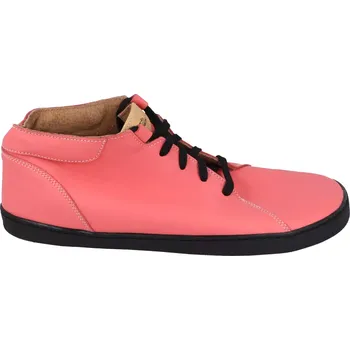 Dámská móda Barefoot kožené boty Pegres BF80 - lososové 40