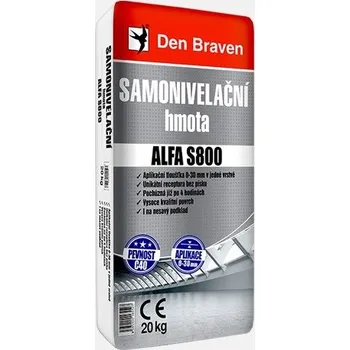 Samonivelační stěrka DEN BRAVEN Samonivelační hmota ALFA S800 20kg šedá