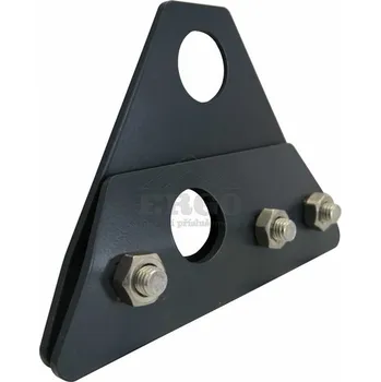 ERGO Dvouděrový držák pro 2 metrové protis.tyče -falc. plech-POZINK BARVENÝ- antracit