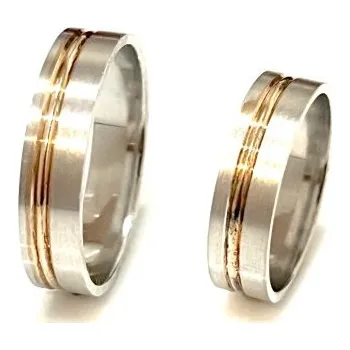 Prsten Ráj snubních prstenů | Moderní snubní prsteny ze stříbra - skladem 5618