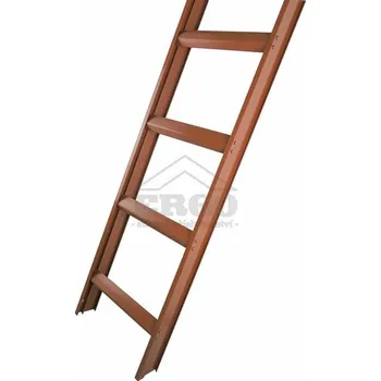 Železářství ERGO Střešní žebřík 390 cm – cihlově červená