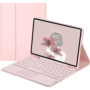 Pouzdro na tablet Zesílené Pouzdro Na Samsung Galaxy Tab A8 10.5 S Klávesnicí Barva: Růžová