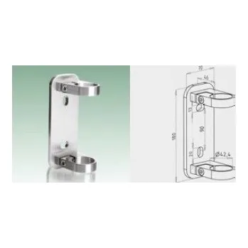 Zábradlí JAP Nerezová Pata sloupku boční hranatá, AISI 304