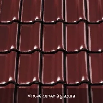 pálená krytina CREATON MZ3 Taška základní 1/1 "FINESSE" vínově červená glazura