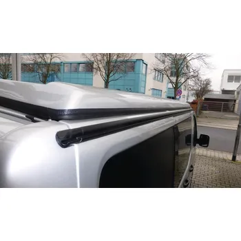 Markýza L okapový žlábek s kedrovou drážkou pro VW T4/T5/T6 krátký rozvor Multirail černý