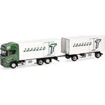 Scania CR20 HD Traveco 1:87 - Herpa Scania CR20HD "Traveco"- sběratelský model 1/87