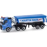 Volvo FH FD 2020 Sklápěč Martin Baur 1:87 - Herpa Volvo FHFD Dumper Martin Baur - kovový model auta 1/87