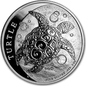 Niue Island Hawksbill Turtle- Niue 1 oz Stříbro $ 2