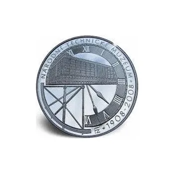 Stříbrná mince 200 Kč Založení Národního technického muzea 100. výročí 2008 Proof