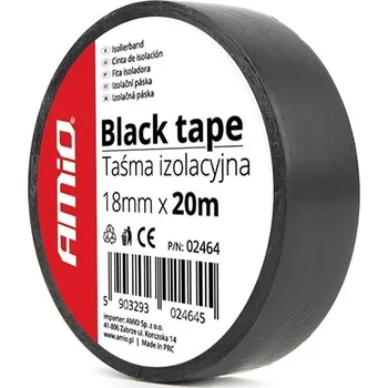 Lepicí páska AMIO páska izolační 18 mm × 20 m černá