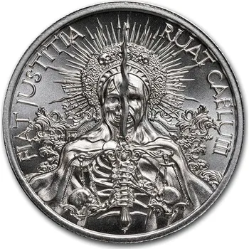 Stříbrná mince Fiat Justitia Ruat Caelum 2 oz Latin Allure
