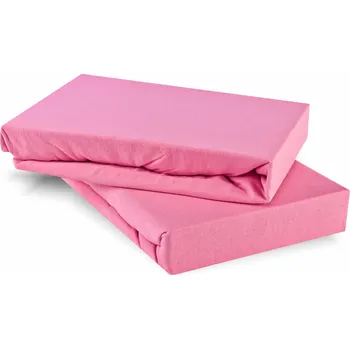 Bytový textil Prostěradlo růžové jersey EMI: Prostěradlo 180x200