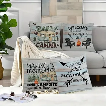 Příslušenství ke karavanu Sada povlaků na polštáře 45x45cm, 4ks