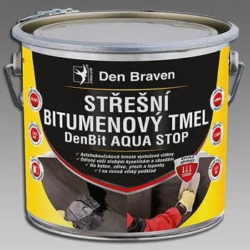 Tmel DEN BRAVEN Střešní bitumenový tmel DenBit AQUA STOP 3kg vědro