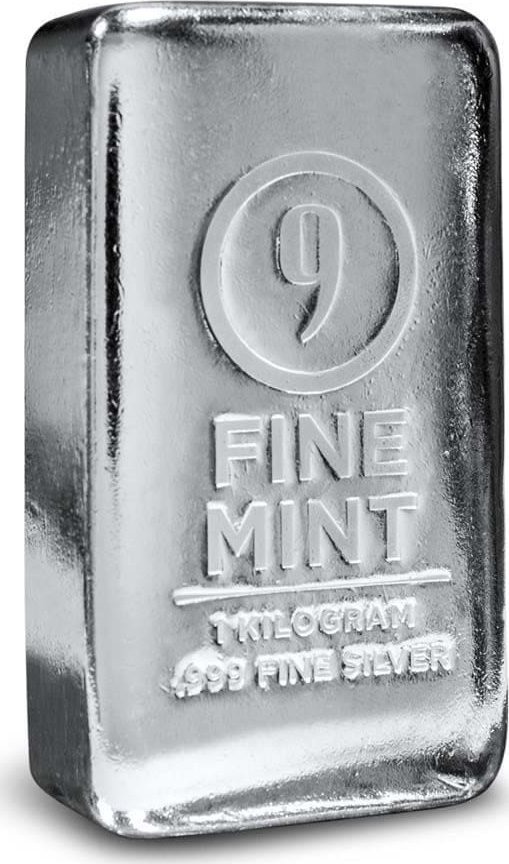 9Fine Mint 1 Kg stříbrný slitek - mincovna 9Fine