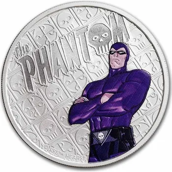 Perth Mint Stříbrná mince The Phantom Colorized BU 1 Oz 2023 Tuvalu
