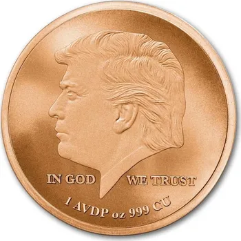 9Fine Mint Měděná mince 45. prezident USA - Donald J. Trump