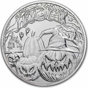9Fine Mint Stříbrná mince Halloween 1 Oz