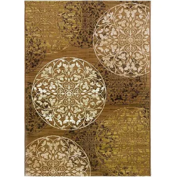 Koberec Breno Kusový koberec ZOYA 128/Q01N, 80x165 cm, Žlutá/Vícebarevné