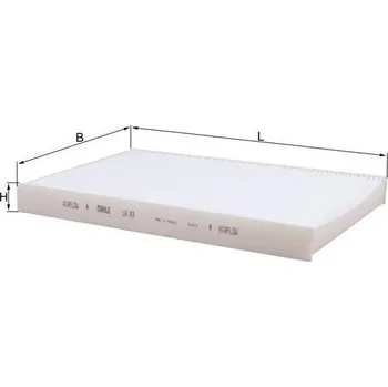 Kabinový filtr Filtr, vzduch v interiéru MAHLE LA 93