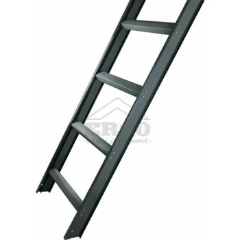 Žebřík ERGO Střešní žebřík 195 cm – antracit