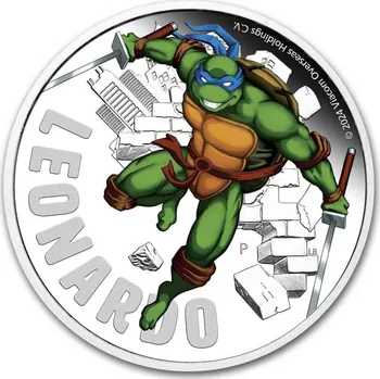 Perth Mint Leonardo Proof Colorized Tirtles Tuvalu