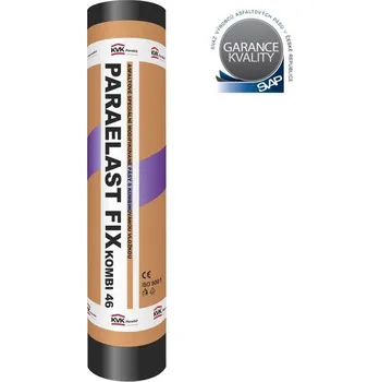 Hydroizolace KVK Parabit Speciální modifikovaný pás PARAELAST FIX kombi 46 šedý