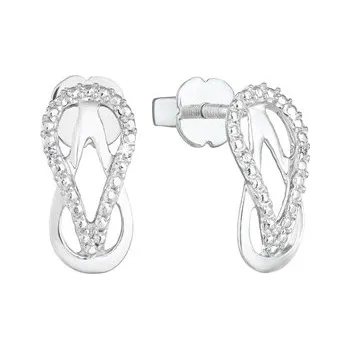 Náušnice EG2969 Stříbrné náušnice se zirkony