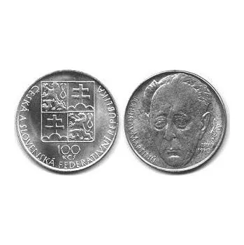 Stříbrná mince 100 Kčs Bohuslav Martinů 100. výročí narození 1990