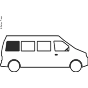 Příslušenství ke karavanu Boční posuvné okno CARBEST pro VW Crafter (2018- ), zadní pravé, 883x682mm, tónované