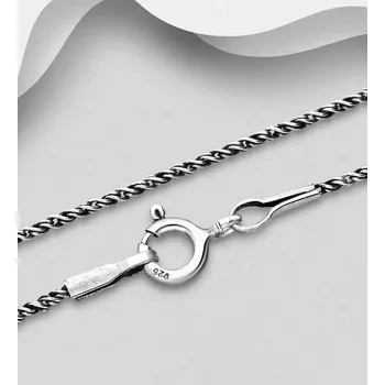 Řetízek Řetízek Spiga z oxidovaného stříbra 925 50,8 cm