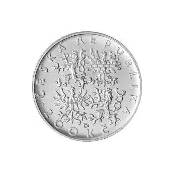 Stříbrná mince 200 Kč Sv. Vojtěch 1000. výročí úmrtí 1997 Standard