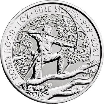 Stříbrná mince Robin Hood 1 oz 2021 Mýty a legendy