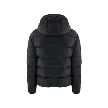 Les Hommes Bunda pro přechodné období LHO501-250P | Oversize Puffy Jacket Piumino Černá Regular Fit 48