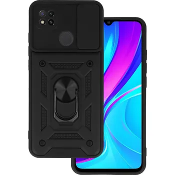 Pouzdro na mobilní telefon Ultra odolný zadní kryt Armor Lens pro Xiaomi Redmi 9C černý