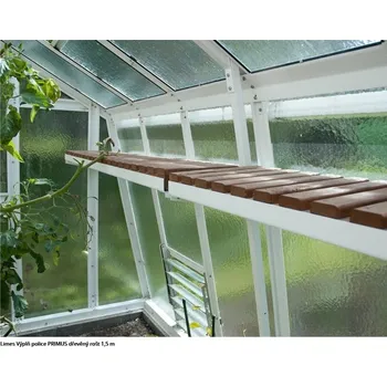 Skleník LIMES Výplň police PRIMUS dřevěný rošt 1,5 m