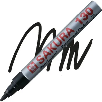 Laková fixa SAKURA Pen Touch 130 kulatá, černá