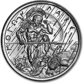 Private Mint Stříbrná vysoké reliéfní mince - Molon Labe (typ 3) 2 Oz