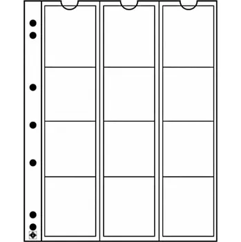 Sběratelství Leuchtturm MINCOVNÍ LISTY NUMIS 12 KAPES DO Ø 44 MM