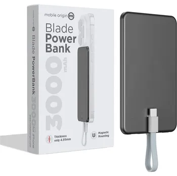 Mobile Origin Blade PowerBank 3000mAh Grey