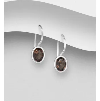 Náušnice Náušnice ze stříbra 925, zdobené Granáty