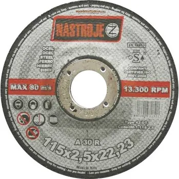 Brusný kotouč Brusný kotouč 115x2,5mm A30R na ocel IM-1-115-2,5