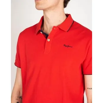 Pánská košile Pepe Jeans Polokošile PM541431 | Lucas Červená Regular Fit S