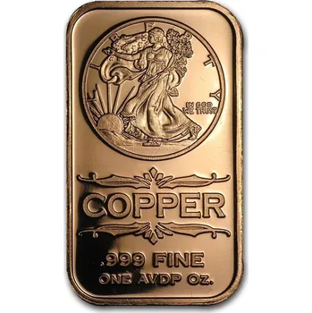 měděný slitek - Walking Liberty 1 Oz